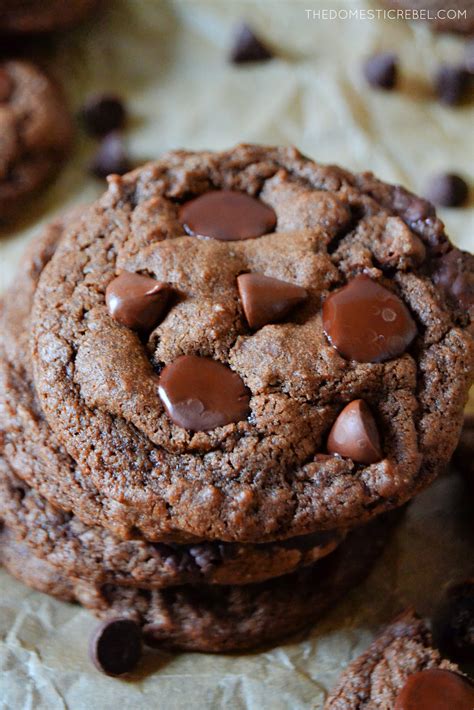 The Best Ultimate Chocolate Chocolate Chip Cookies The Domestic Rebel