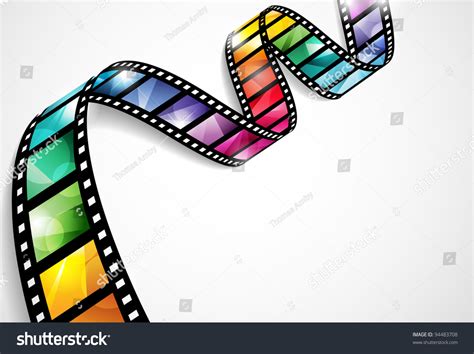 Eps10 Vector Design With A Bright And Colorful Film Strip 94483708