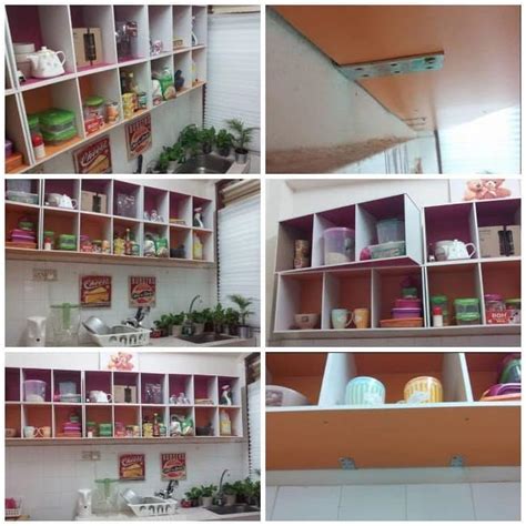 Mr diy all purpose diy shelf 23 5cm x 60cm shopee malaysia. Diy Rak (Kabinet) Dapur Guna Rak Buku - Idea Jimat Diy Rak ...