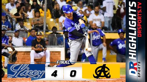 Resumen Tigres del Licey vs Águilas Cibaeñas 22 OCT 2022 Serie