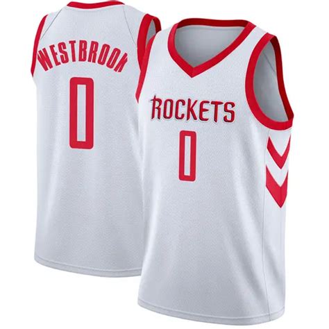 Big And Tall Mens Russell Westbrook Houston Rockets Nike Swingman White