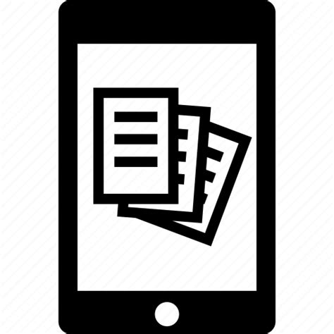 Ebook Handheld Ipad Kindle Reading Tablet Icon