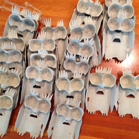 Egg Carton Owls Pre K 34 Recycle Artcraft Easy Crafts For Kids