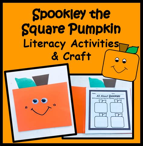 Spookley The Square Pumpkin Literacy Activities And Craft Kindergarten
