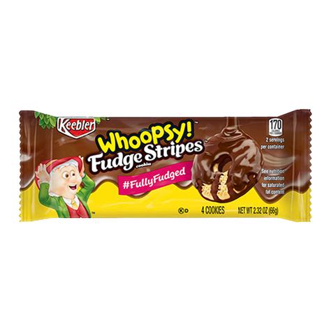 Keebler Whoopsy Fudge Stripes Cookies 232oz 66g Authentic Ja Foods