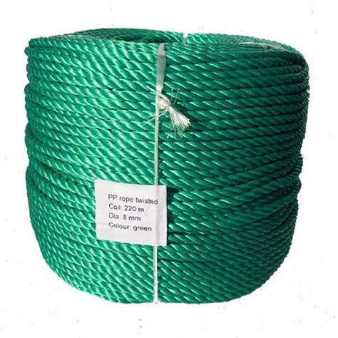 6mm Green Polypropylene Rope In A 220m Coil Ropesdirect