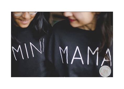 Original Set Mama Mini Matching Sweatshirt Mommy Etsy Mama And Mini Sweatshirts Sweatshirt Set