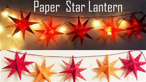 Hanging Lantern Paper Star Lantern Diy Christmas Decoration Ideas
