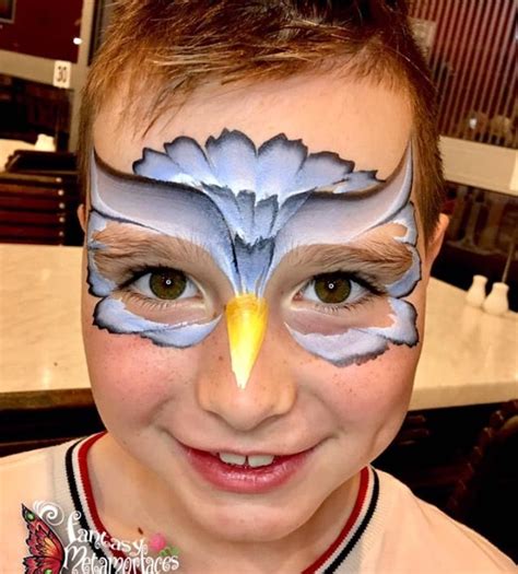 One Stroke Fast Owl Face Painting Easy Face Painting Designs Owl
