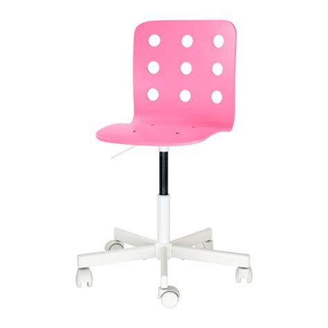 Jules Junior Desk Chair Pinkwhite Ikea