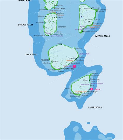 Maldives Map With Resorts Airports And Local Islands 2023