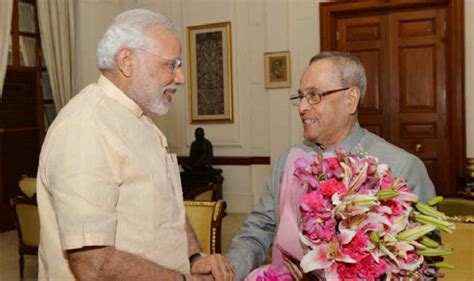 He was the 13th president of india serving from 2012 through 2017. Narendra Modi briefs President Pranab Mukherjee on ...