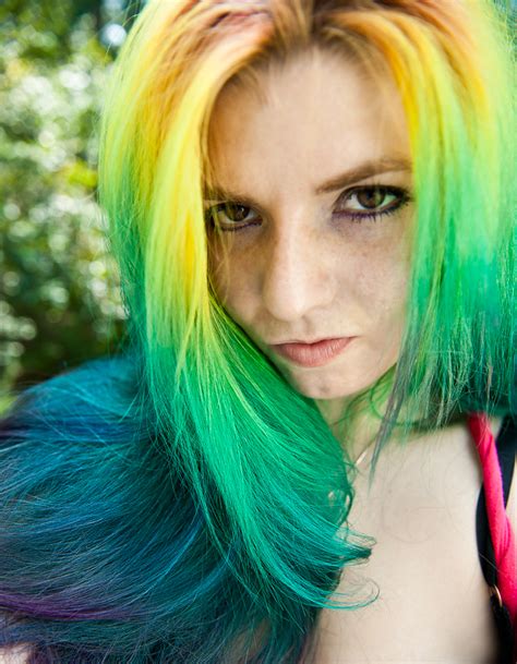 rainbow hair by lizzys photos on deviantart
