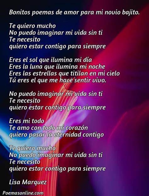 Cinco Mejores Poemas Bonitos De Amor Para Mi Novio Cortos Poemas Online