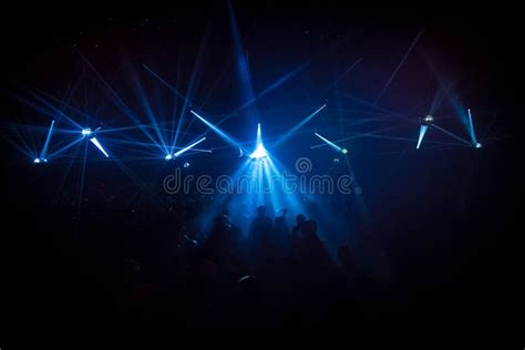 Concert Crowd Front Led Stage Lighting Effects Stock Photos Free