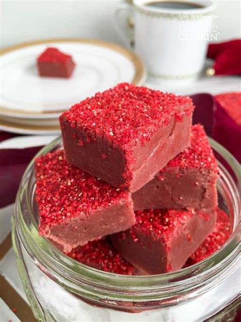 Red Velvet Fudge Recipe Gorgeous Red Fudge For Valentines Christmas