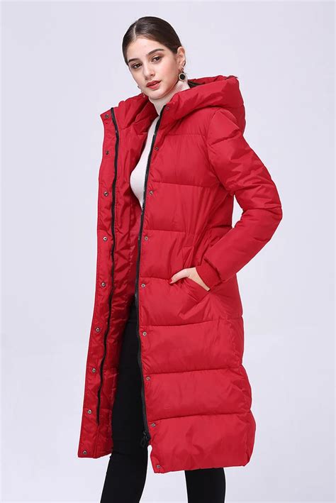 2018 hot new thick plus long hooded womens winter jackets large size red black white blue parka