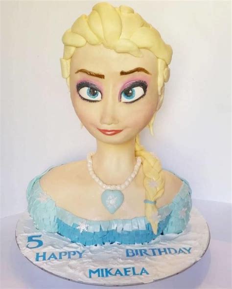 Elsa Bust Cake Elsa Gravity Defying Cake Cake