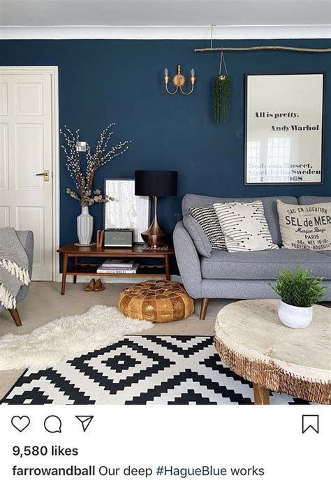 Navy Blue Dining Room Wall In 2020 Blue Accent Wall