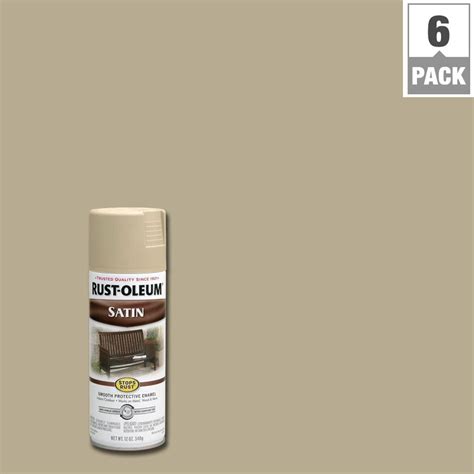 Rust Oleum Stops Rust 12 Oz Protective Enamel Satin Putty Spray Paint