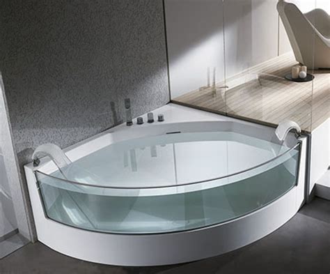 The water should be between 120 and 140 degrees fahrenheit. Clear sided Bathtub from Teuco: gorgeous View whirlpool ...