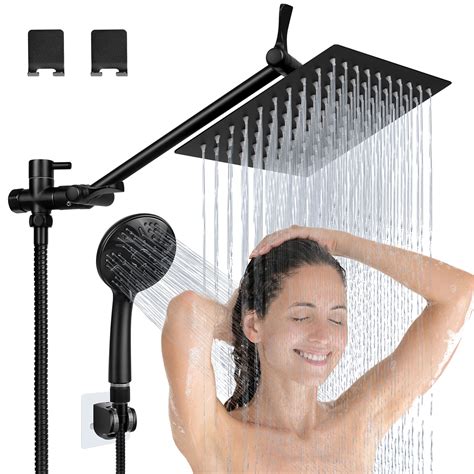最大71％オフ！ koko s shopcompredh 2 5 gpm shower head black mkalo head with handheld heads handheld