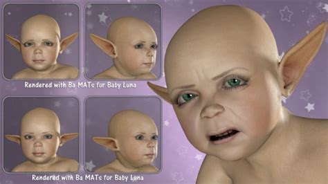 Baby Luna Base Character Presets 3d Models For Daz Studio And Poser