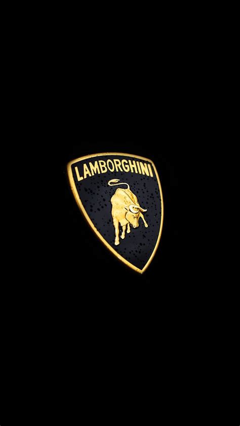 Lamborghini Logo Black Background Smartphone Wallpaper And Lockscreen