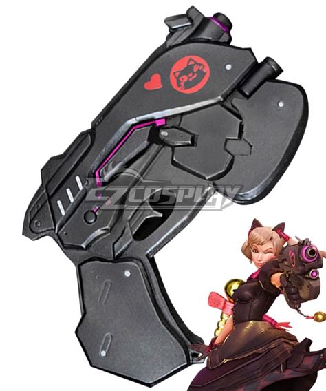 Overwatch Ow Black Cat Dva Dva Hana Song Skin Gun Cosplay Weapon Prop