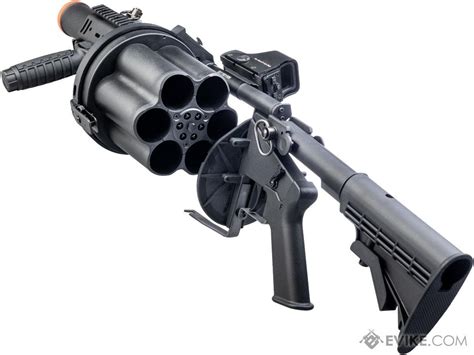 Ics Mgl Full Size Airsoft Revolver Grenade Launcher Color Black Ge