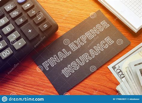 What is insurance & why we need insurance is normally misunderstood by indians. Final Expense Insurance Is Shown On The Conceprual Business Photo Stock Image - Image of money ...