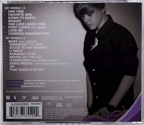 Cd Justin Bieber My Worlds 2010 Em Perfeito Estado 18 Faixas R 3099
