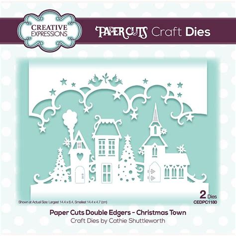 Paper Cuts Double Edgers Cuts Christmas Town Cedpc1180 Craftlines Bv