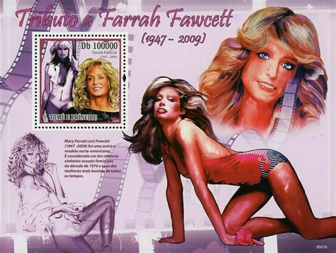 Farrah Fawcett Stamp Famous Actress Cinema Celebrity S S MNH 4293 Bl