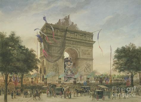 The Funeral Of Victor Hugo Painting By Georges Francois Guiaud Fine