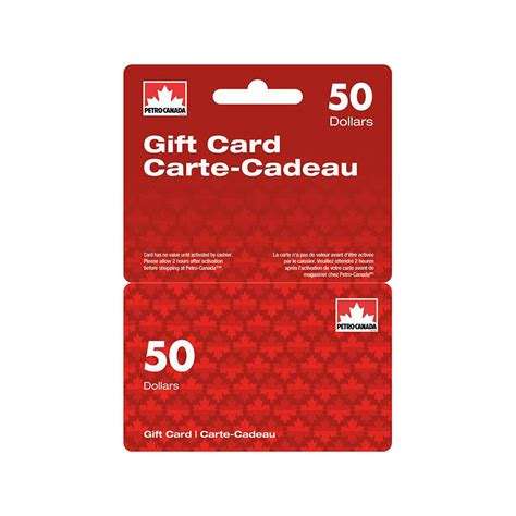 When you buy a gift card, make sure the retailer activates the card. Petro-Canada Gift Card - $50 | London Drugs