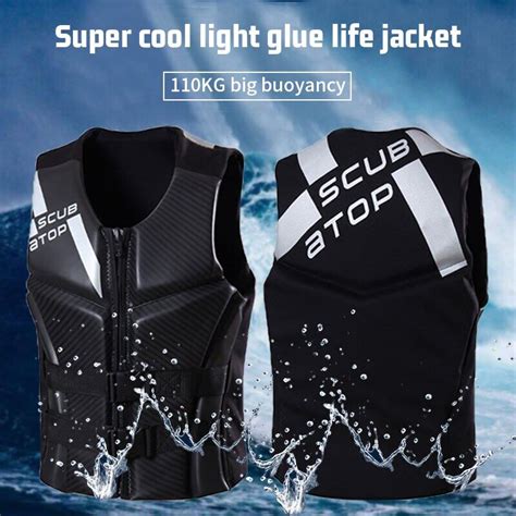Adults Life Jacket Neoprene Water Sports Fishing Water Ski Vest Kayaking Boating Swimming