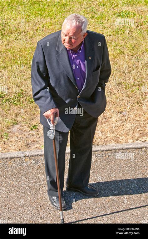 Old Man With Stick High Resolution Stock Photography And Images Alamy