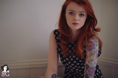 Wallpaper ID 964759 Redhead 4K Tattoo Lass Suicide Suicide Girls