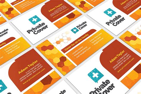 Health Insurance Business Card Template In Psd Ai And Vector Brandpacks