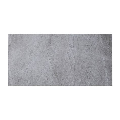 Palemon Grey Matt Plain Stone Effect Porcelain Wall And Floor Tile Sample