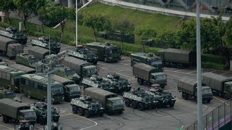 Hong Kong Tensions Rise After China Deploys Military On Border Al Bawaba