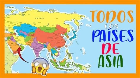 Pa Ses Y Capitales De Asia Mapa Pol Tico De Asia Fm