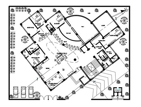 Bank Floor Plan Detail Drawing Specified In This Autocad File Download