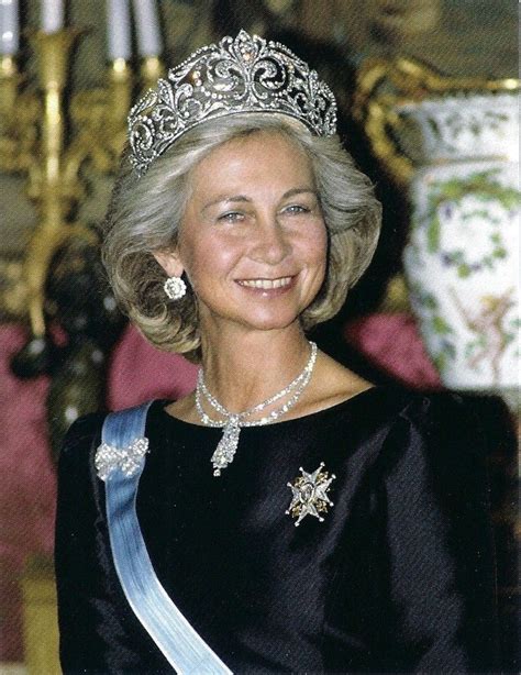 Queen Sofia Sparkles In A Huge Tiara Rare Ebay Royal Jewels Royal