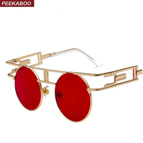 Red Circle Sunglasses Mens Lillia Blanchette