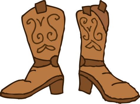 Cartoon Cowboy Boot - Cliparts.co png image