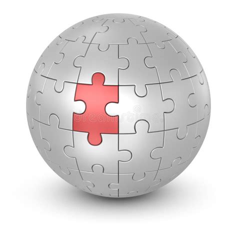 Sphere Puzzle Logo Concept Design Symbol Graphic Template Element