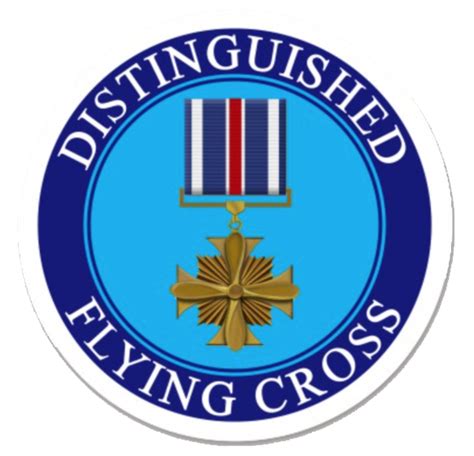 Distinguished Flying Cross Sticker Military Law Enforcement And