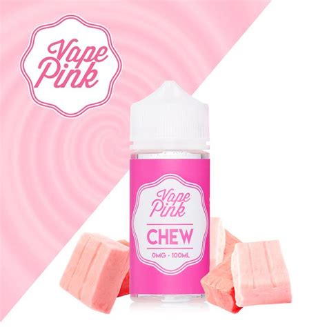 chew by vape pink 100ml e juice plug